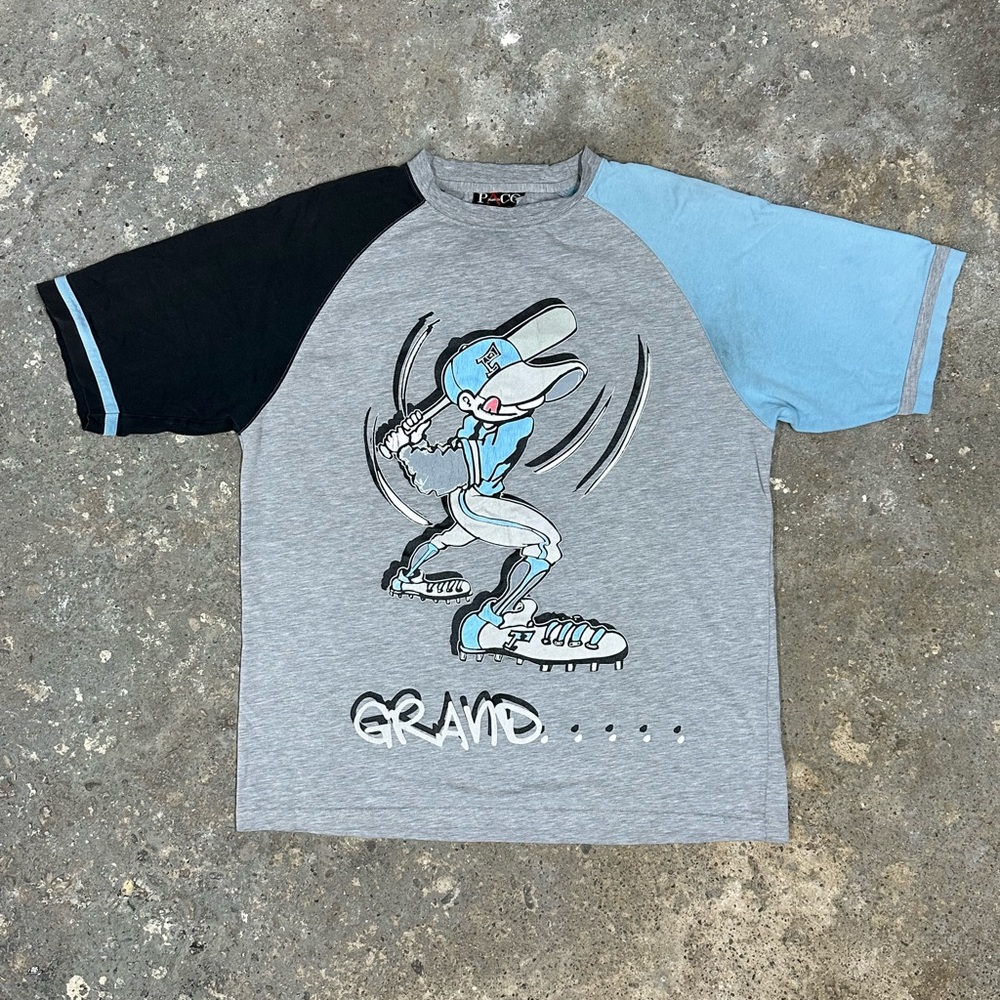 Vintage Y2K Grand Slam Baseball Graphic Tee